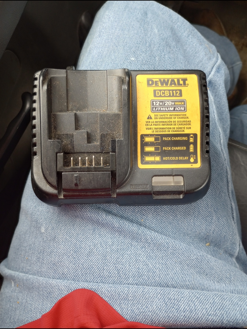 DeWalt DCB112 12V/20V Max Lithium-Ion Charger - Black/Yellow